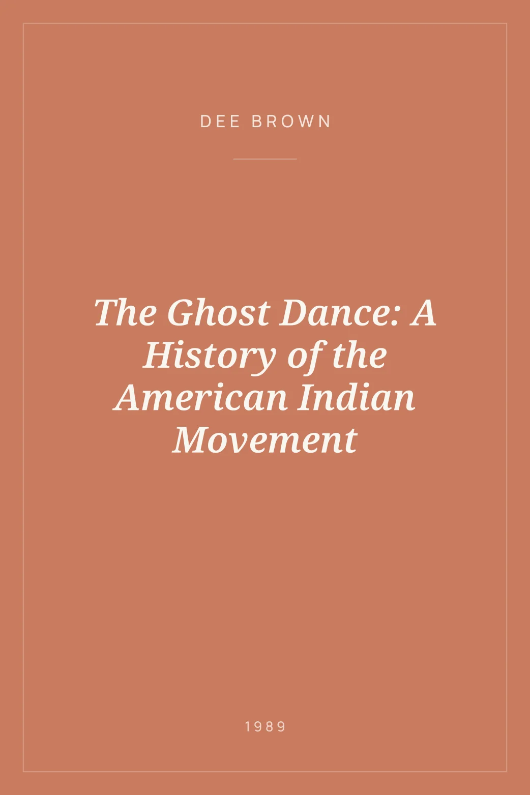 Portada de The Ghost Dance: A History of the American Indian Movement