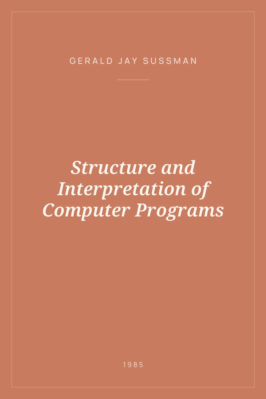 Portada de Structure and Interpretation of Computer Programs