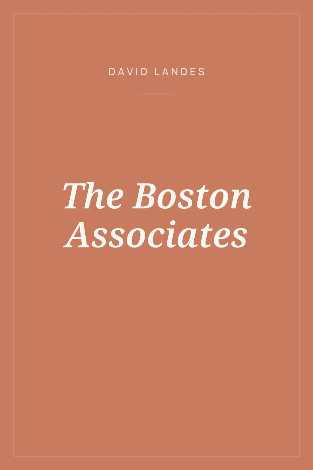 Portada de The Boston Associates