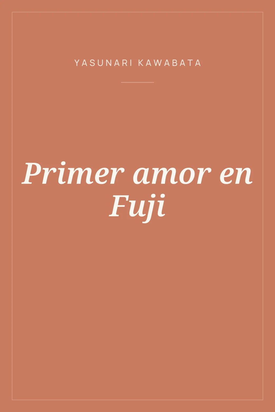 Portada de Primer amor en Fuji