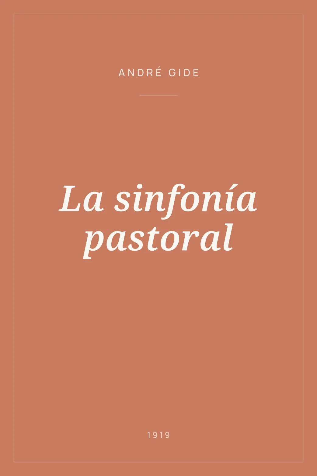 Portada de La sinfonía pastoral