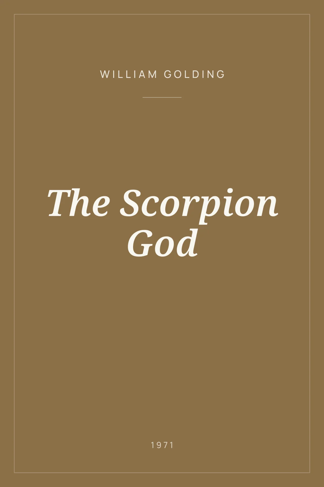 Portada de The Scorpion God