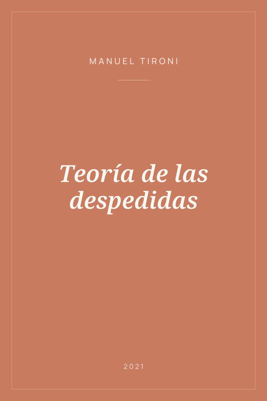 Portada de Teoría de las despedidas