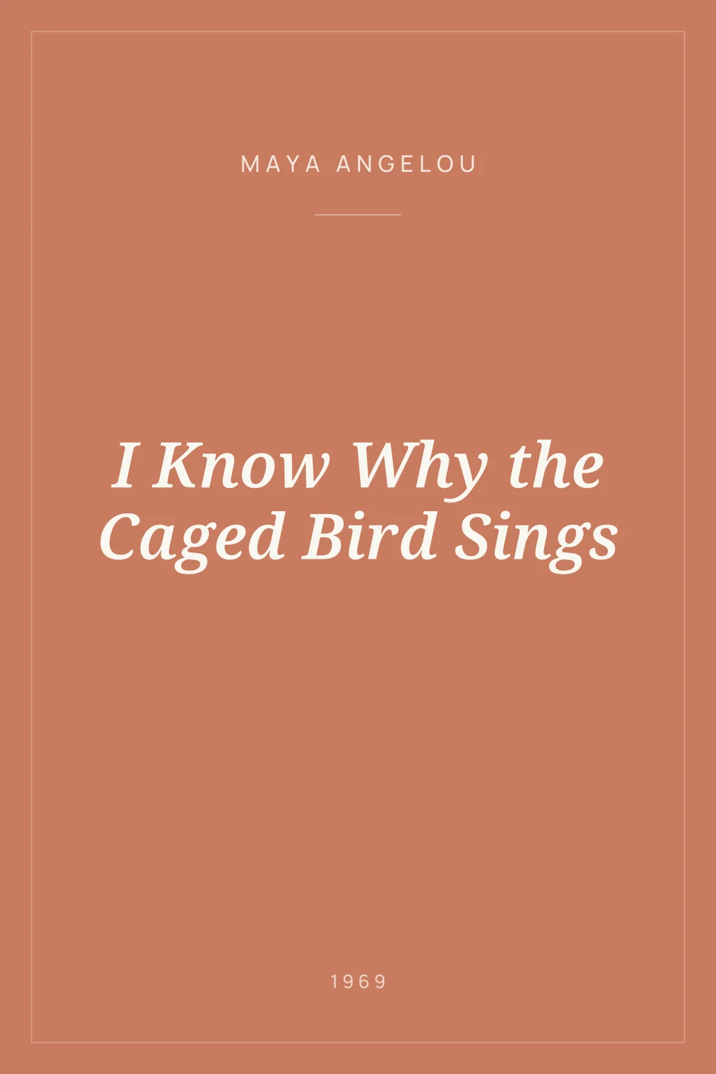 Portada de I Know Why the Caged Bird Sings