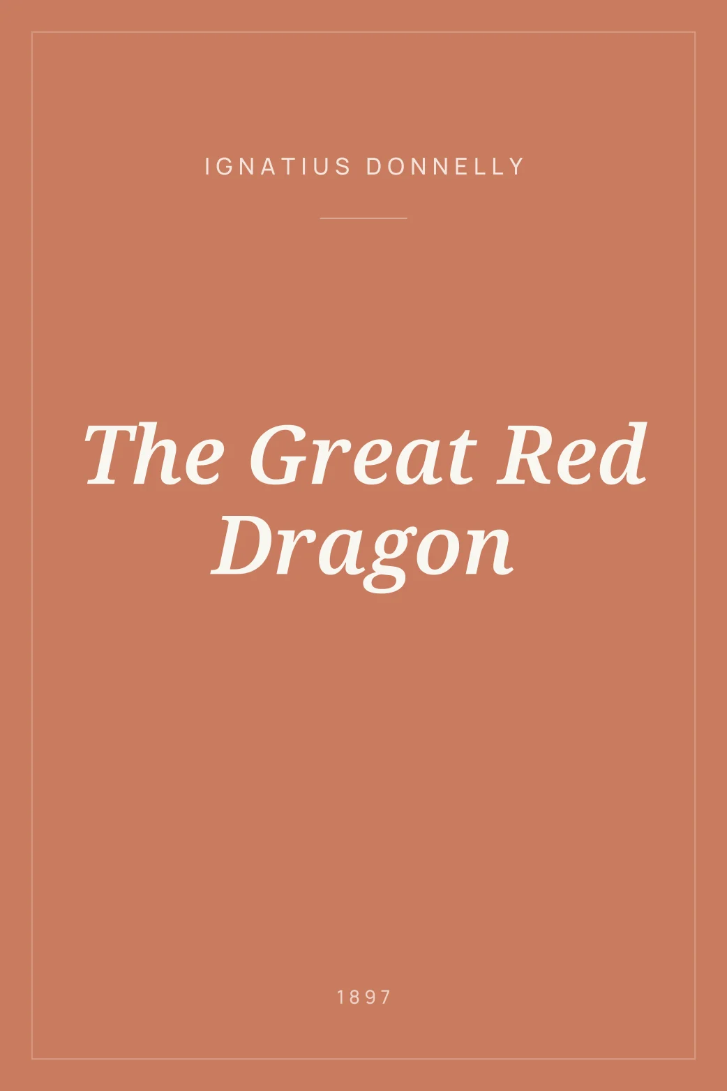 Portada de The Great Red Dragon