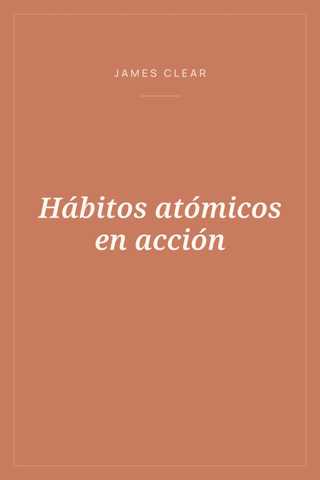 Portada de Hábitos atómicos en acción
