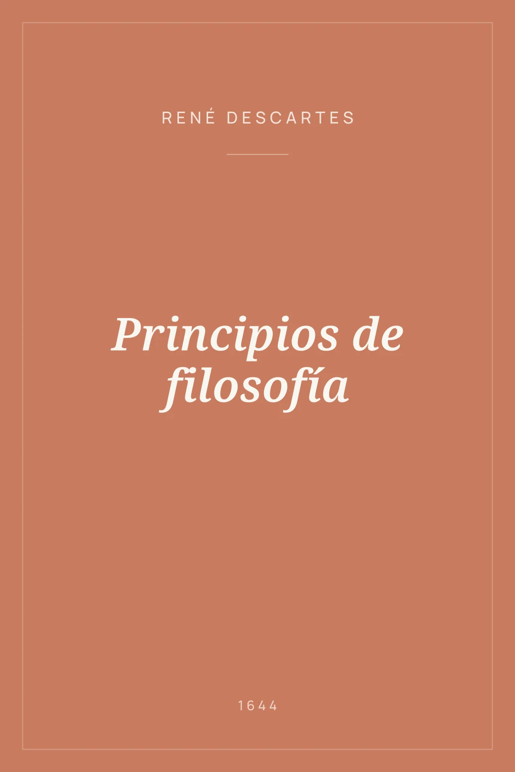 Portada de Principios de filosofía