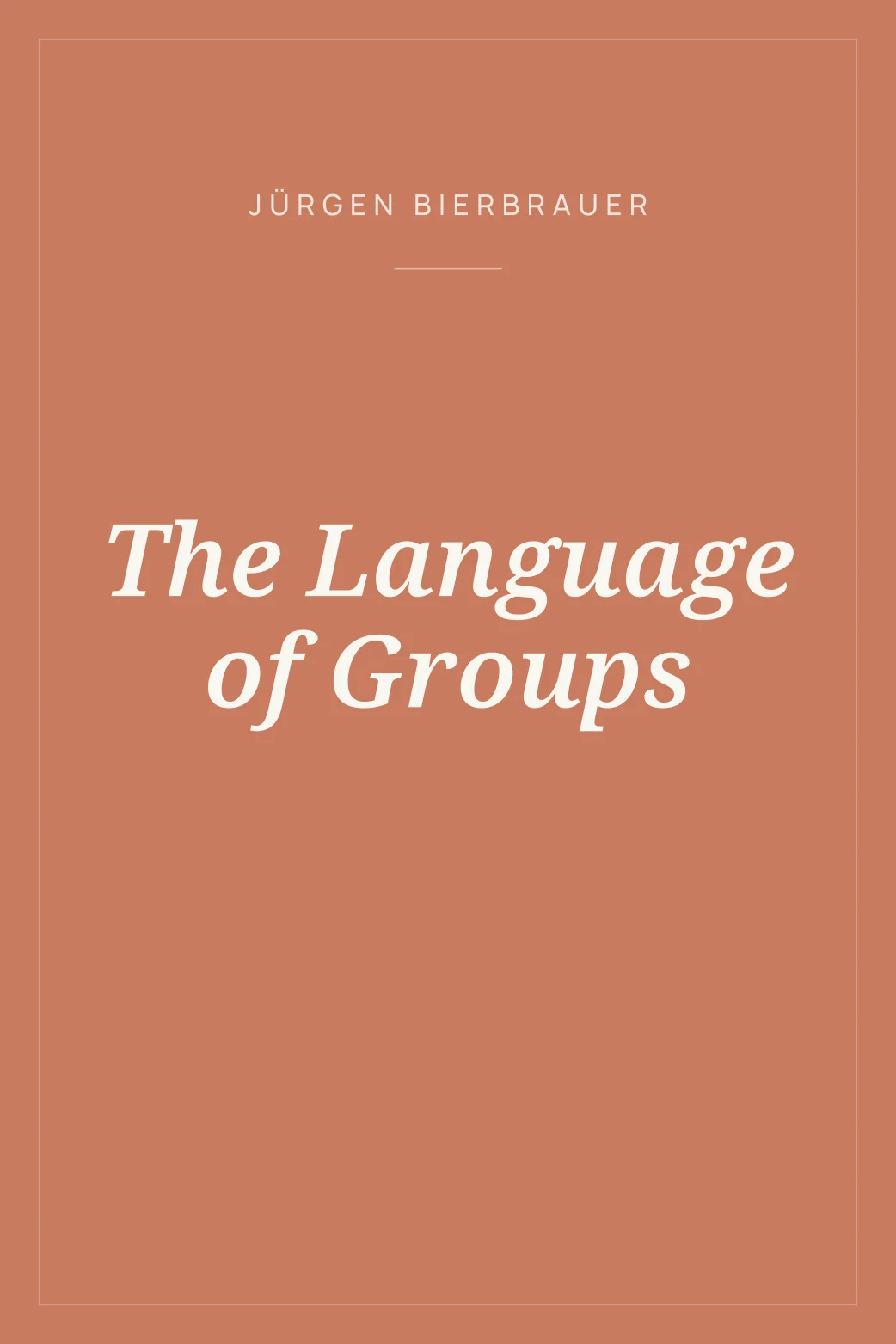 Portada de The Language of Groups