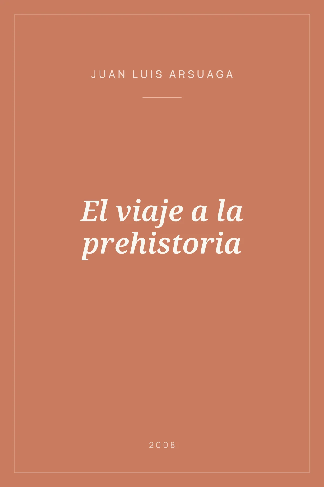 Portada de El viaje a la prehistoria