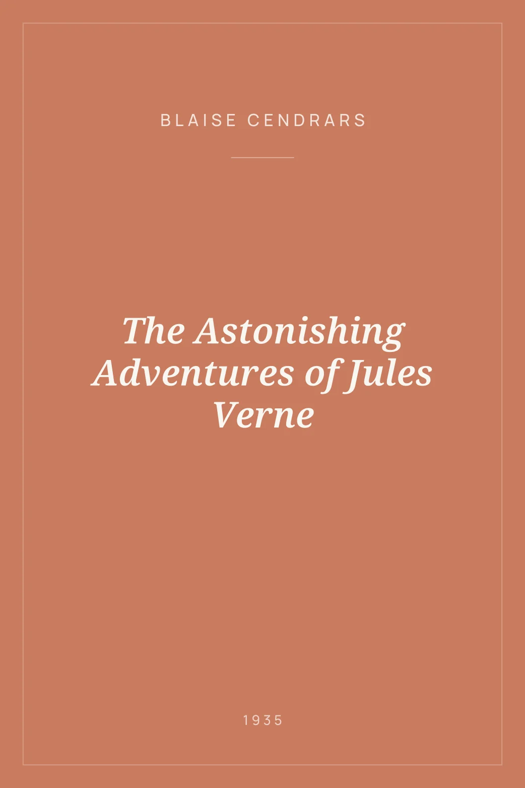 Portada de The Astonishing Adventures of Jules Verne