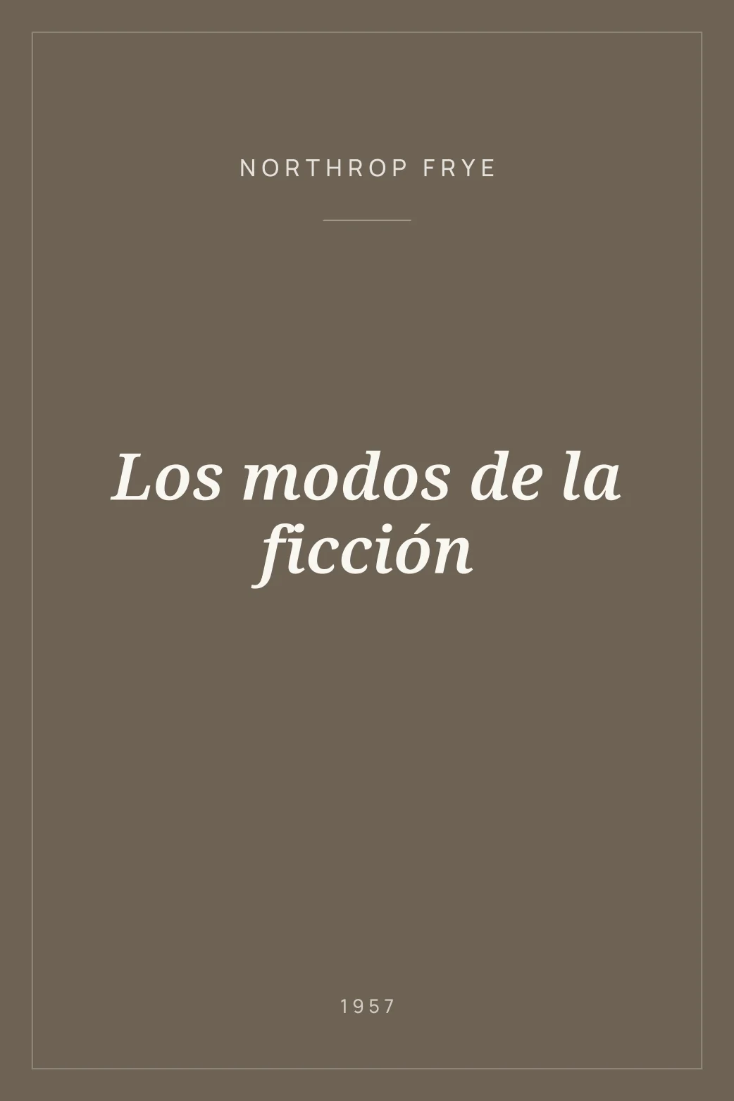 Portada de Los modos de la ficción