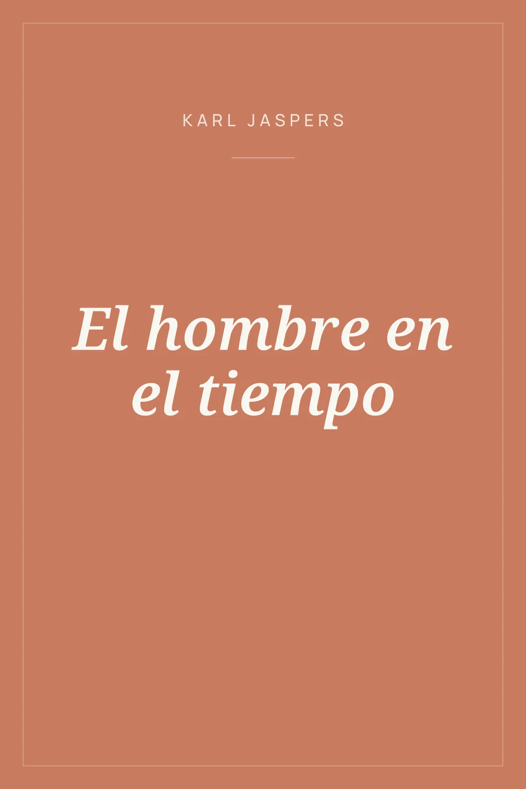 Portada de El hombre en el tiempo