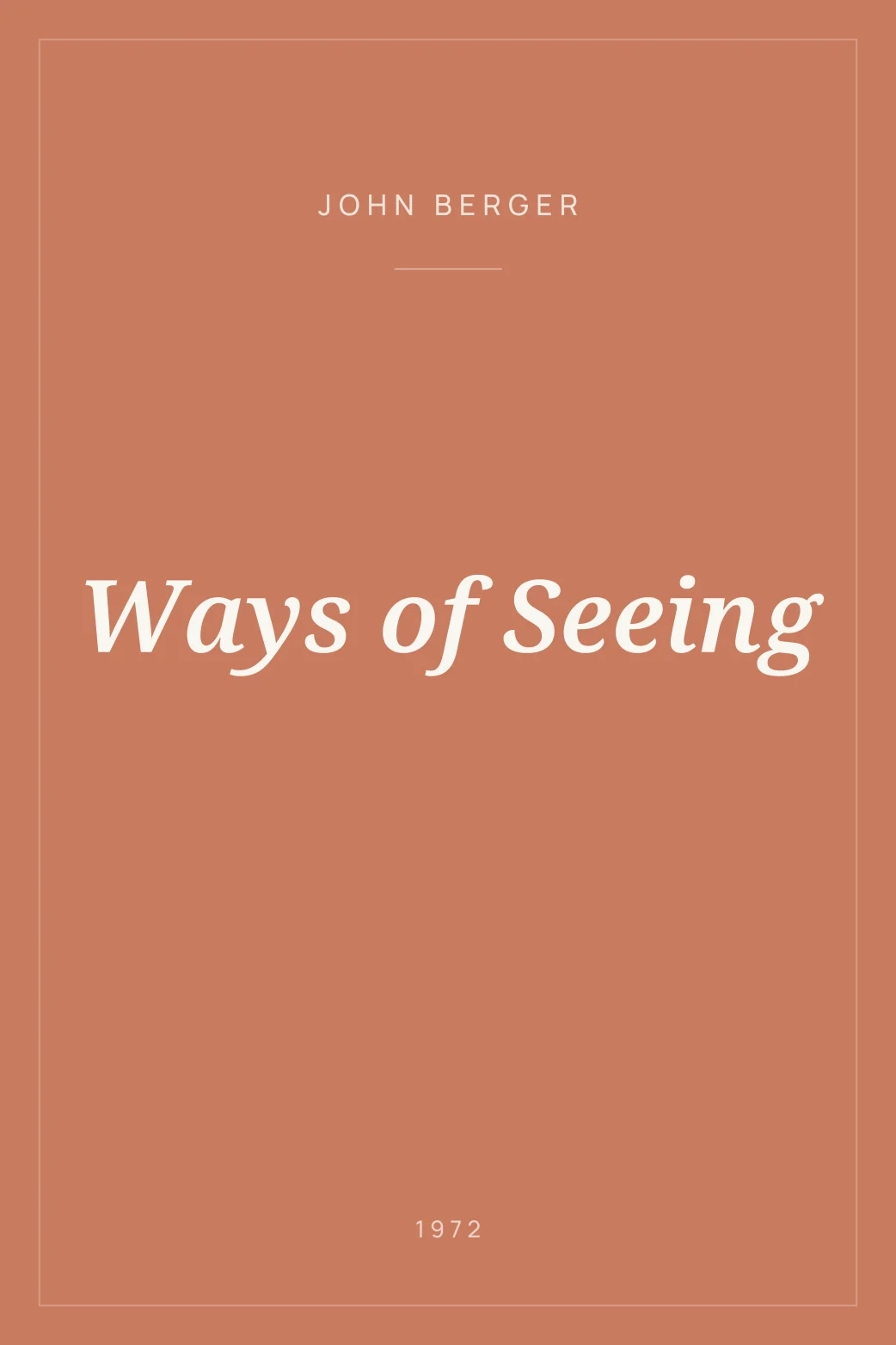 Portada de Ways of Seeing