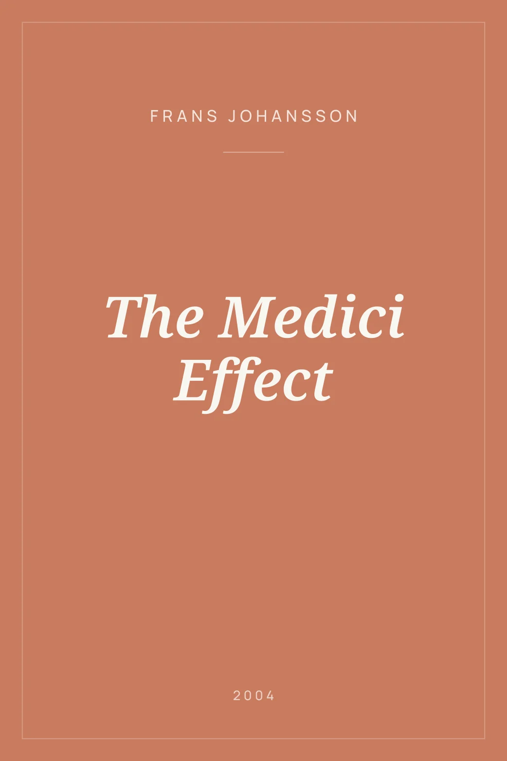 Portada de The Medici Effect