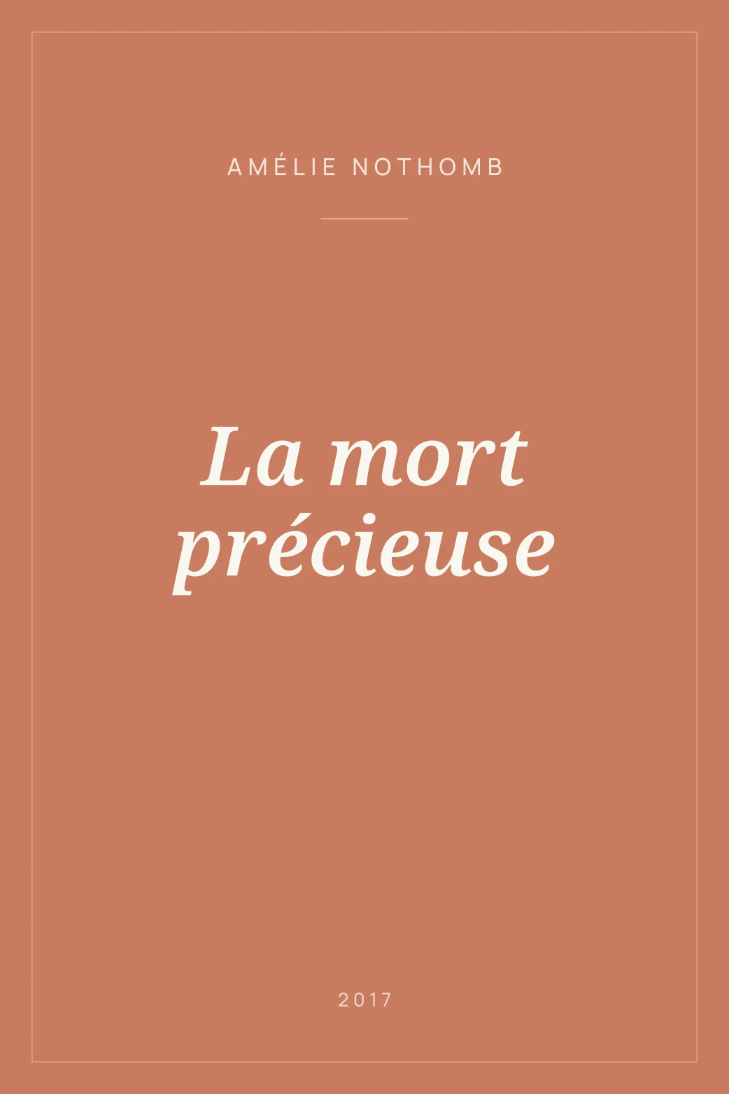 Portada de La mort précieuse