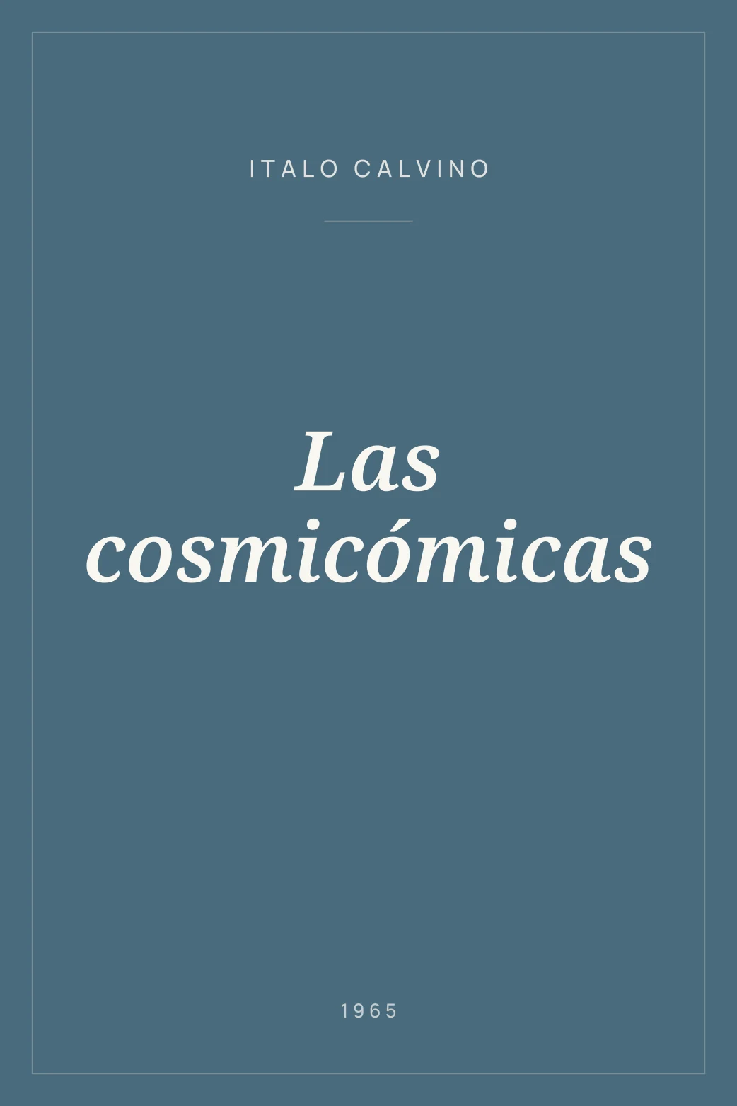 Portada de Las cosmicómicas