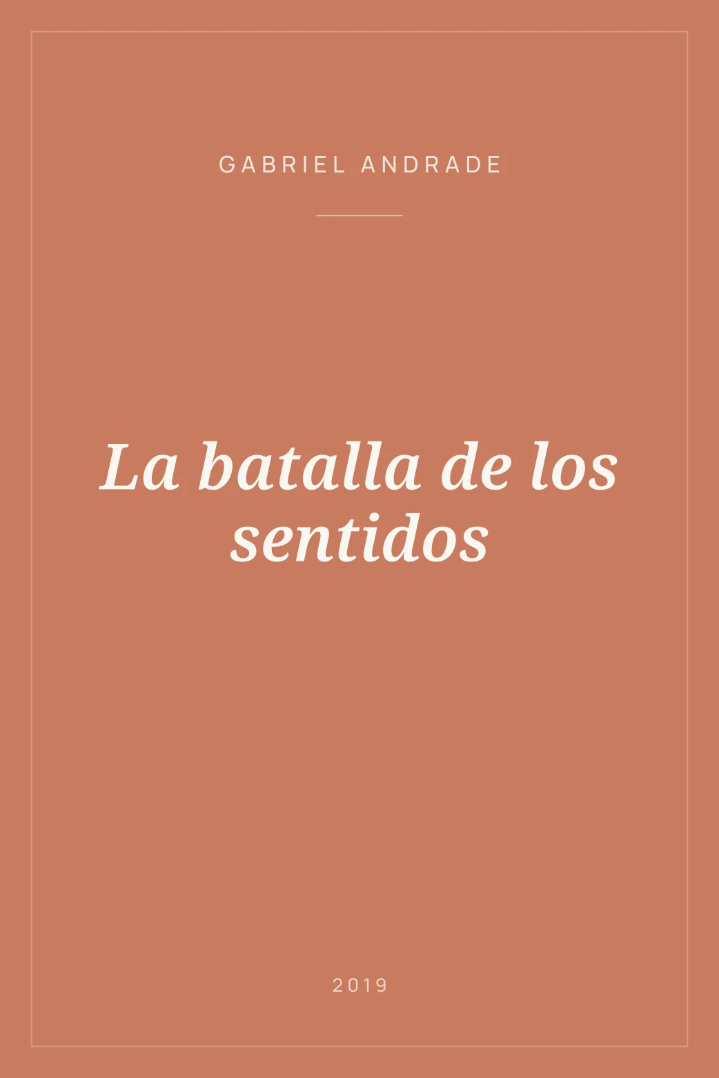 Portada de La batalla de los sentidos