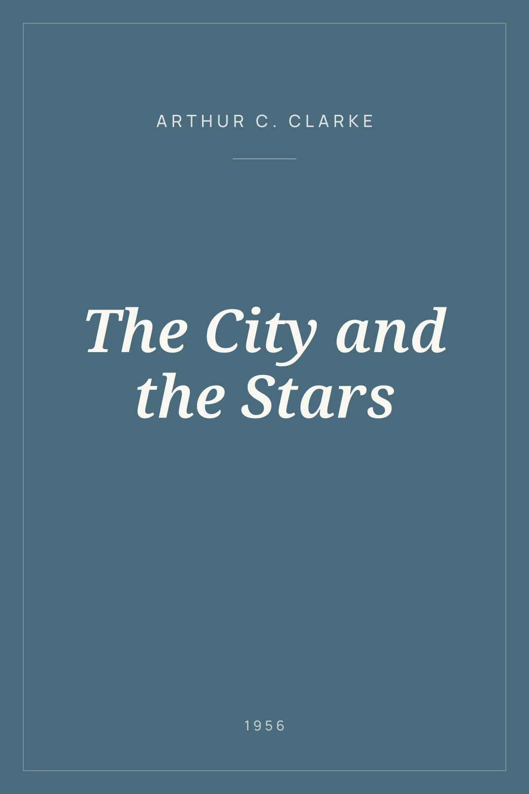 Portada de The City and the Stars