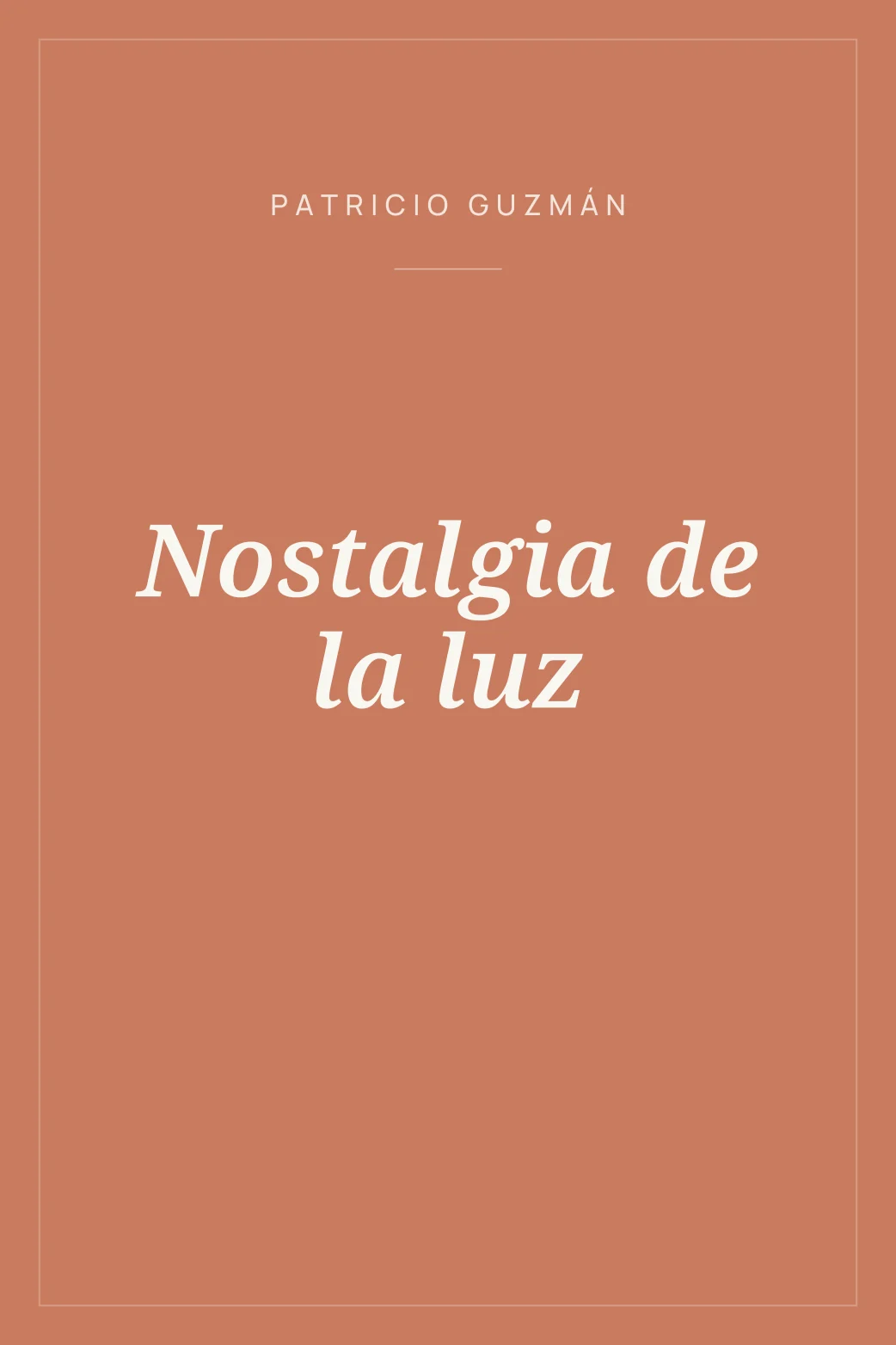 Portada de Nostalgia de la luz