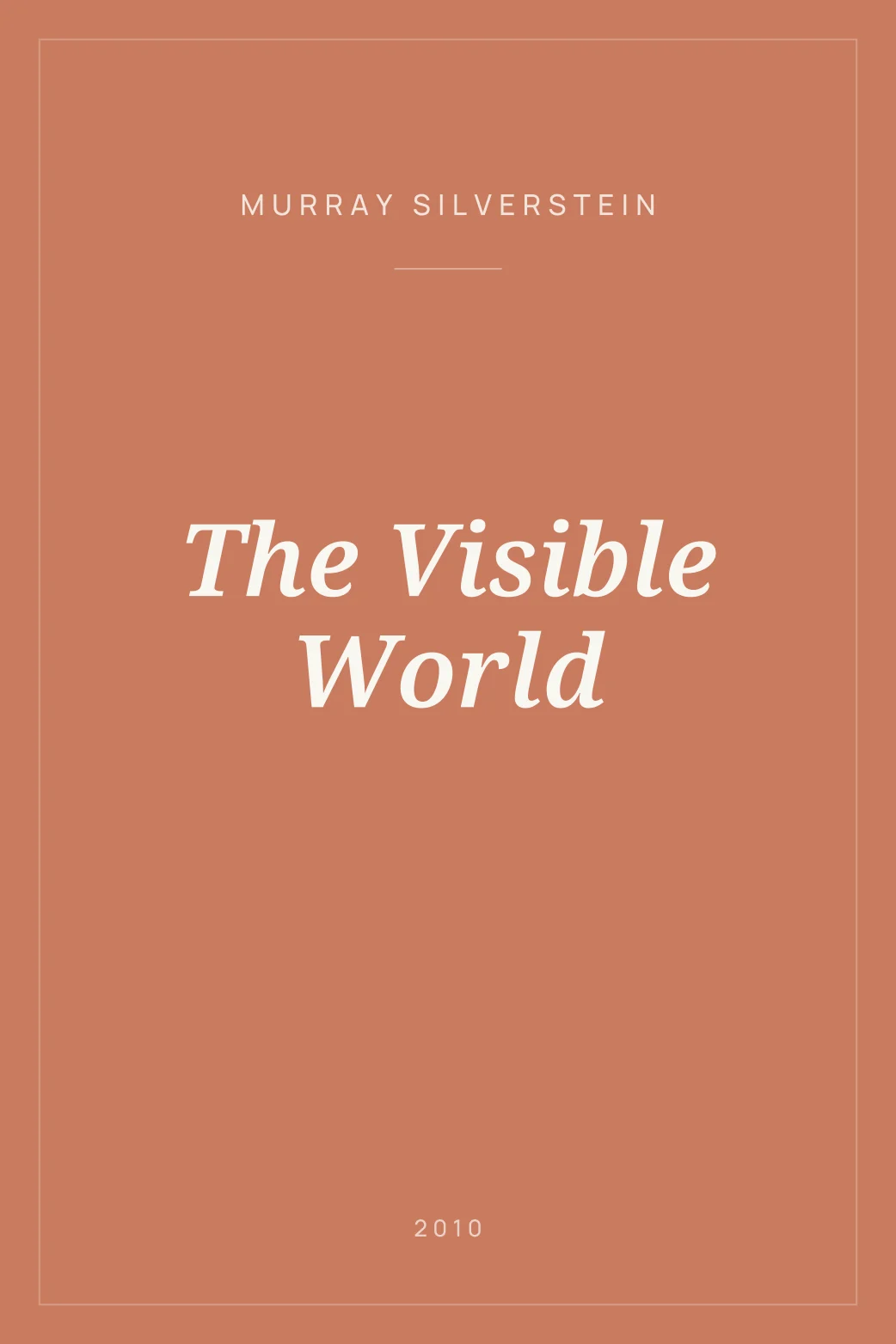Portada de The Visible World