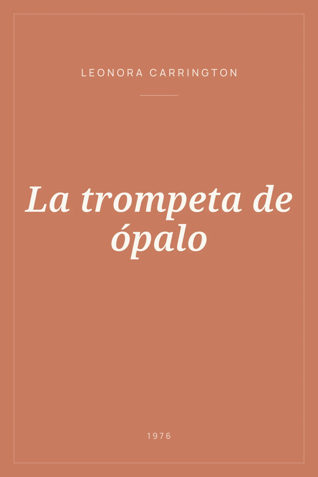 Portada de La trompeta de ópalo