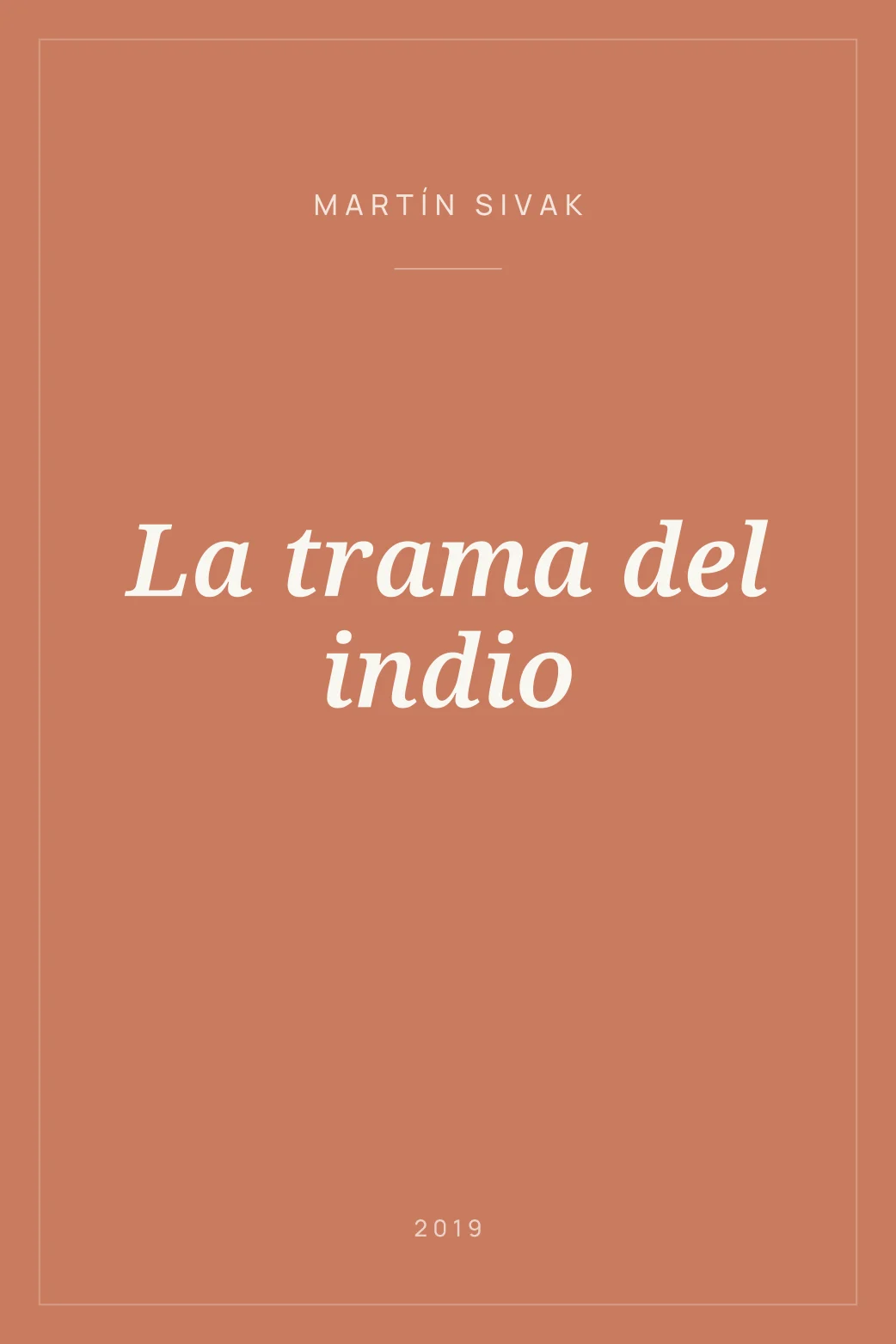 Portada de La trama del indio