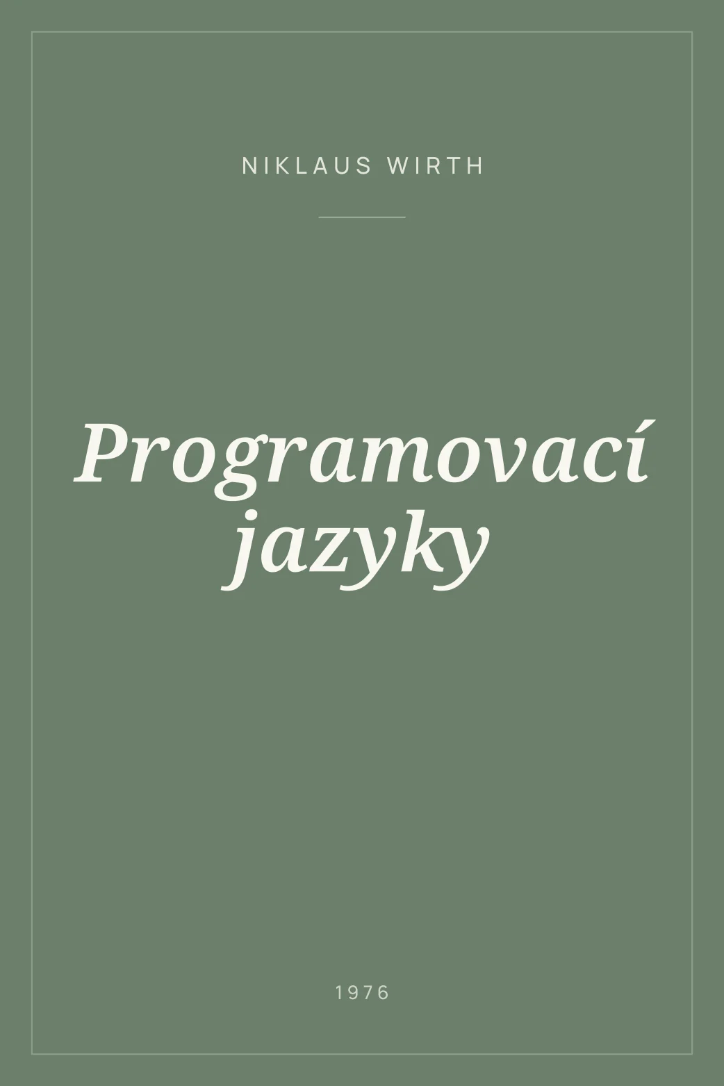 Portada de Programovací jazyky