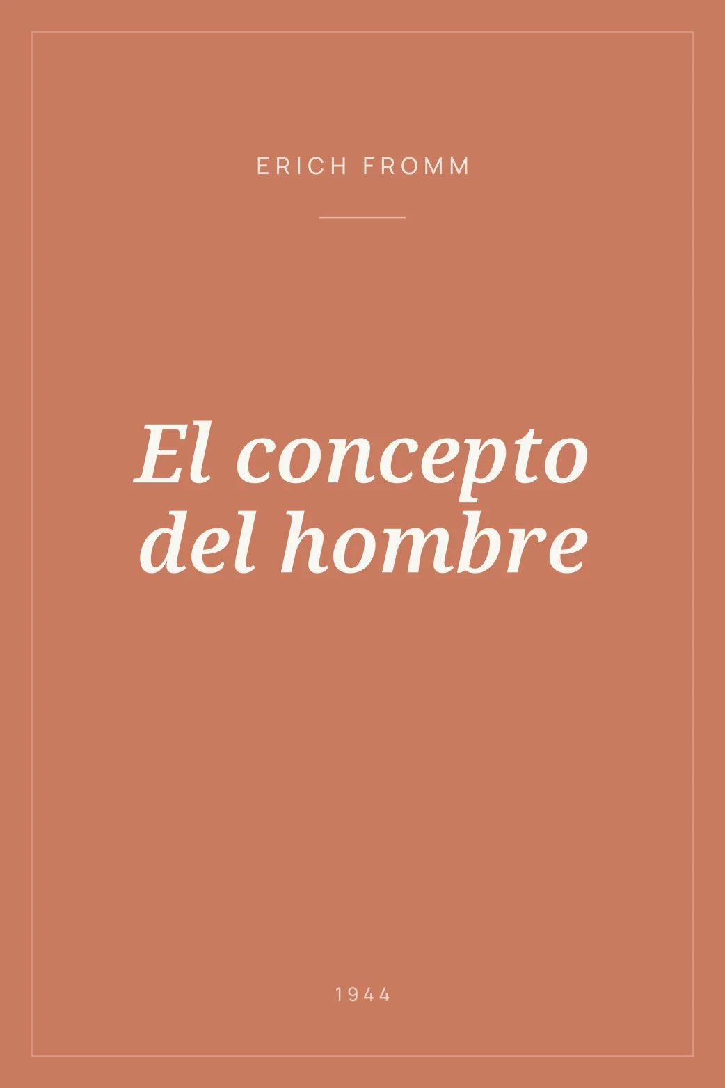 Portada de El concepto del hombre