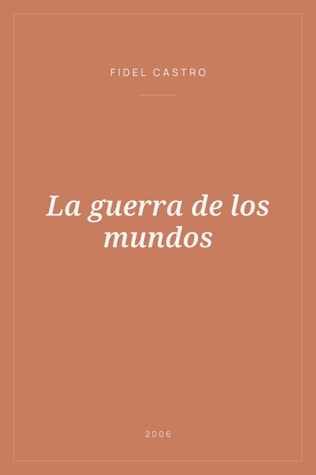 Portada de La guerra de los mundos