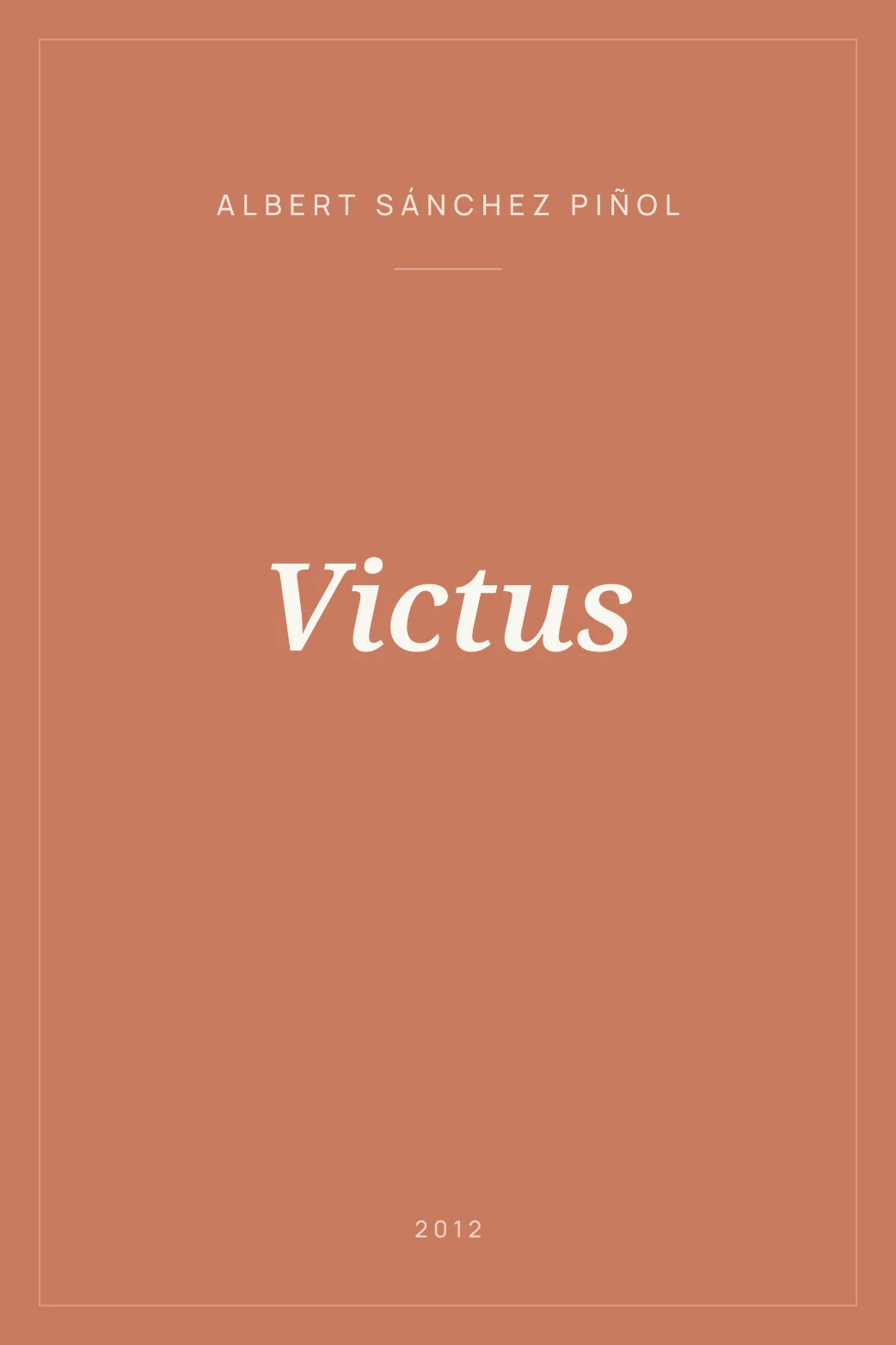 Portada de Victus