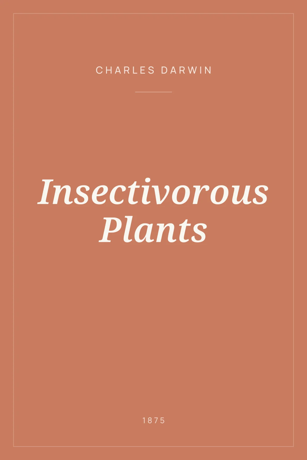 Portada de Insectivorous Plants