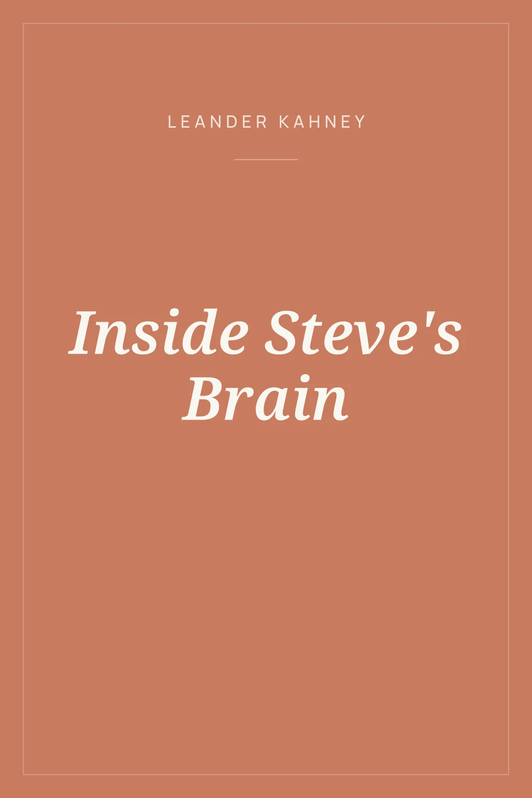 Portada de Inside Steve's Brain