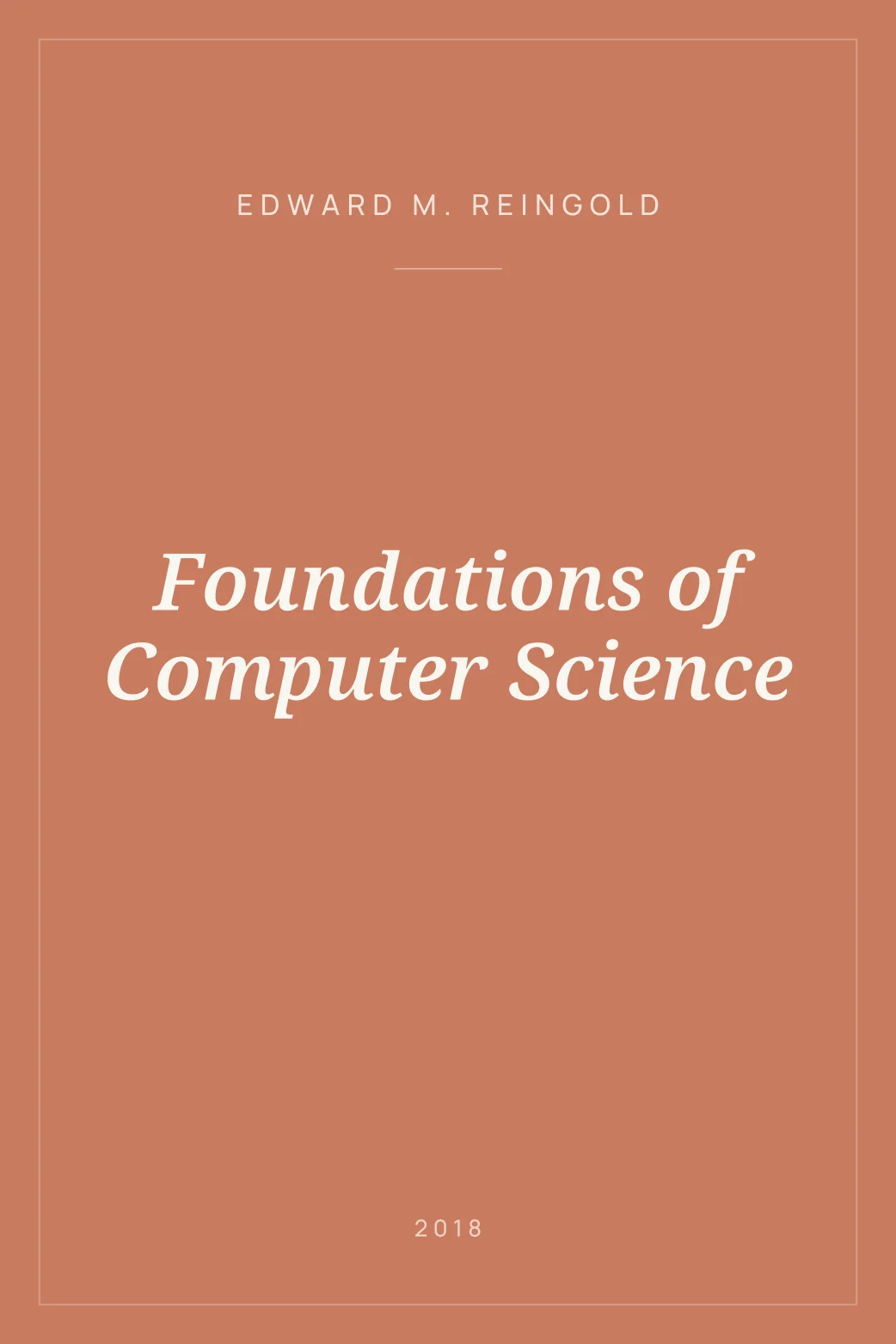 Portada de Foundations of Computer Science