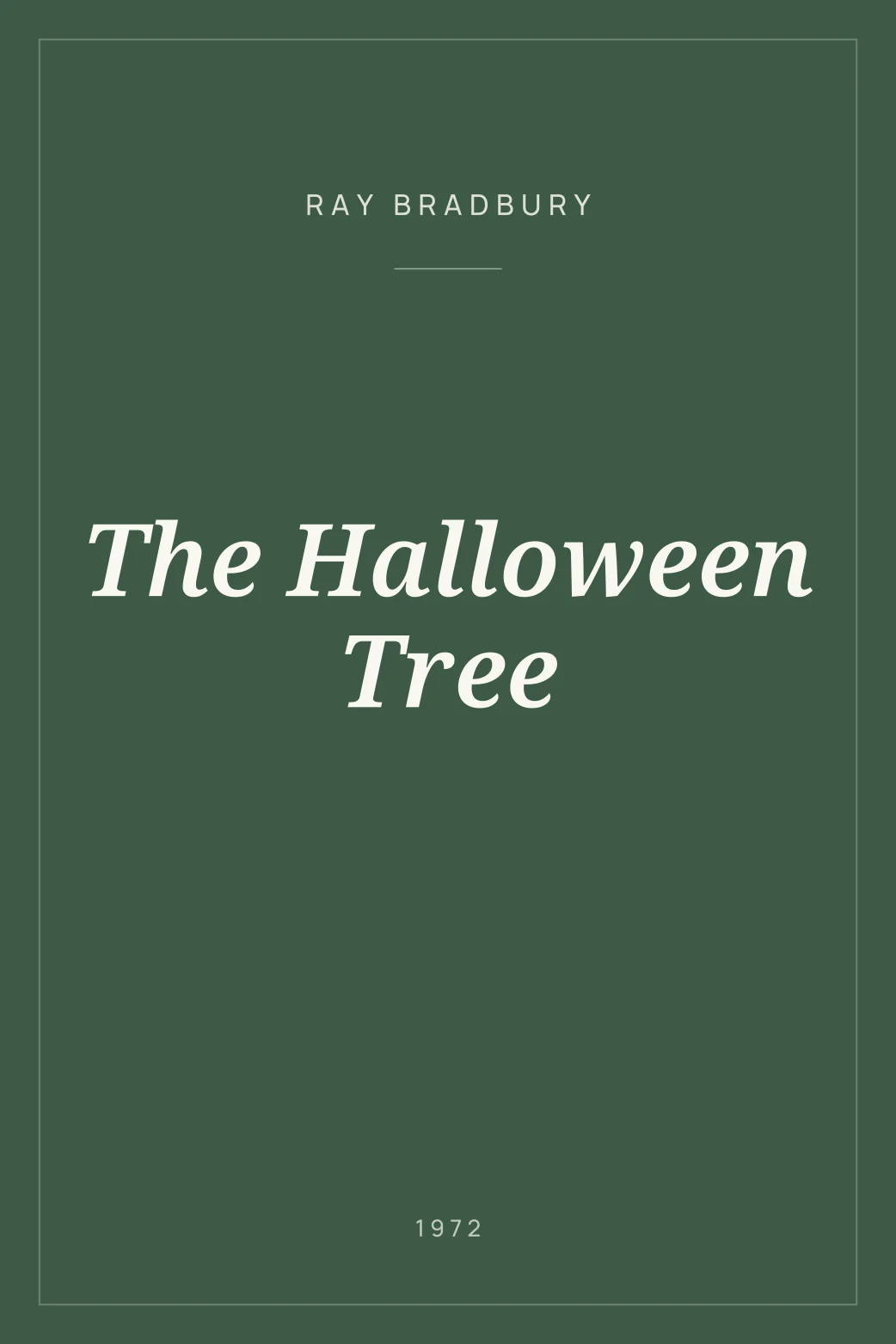 Portada de The Halloween Tree