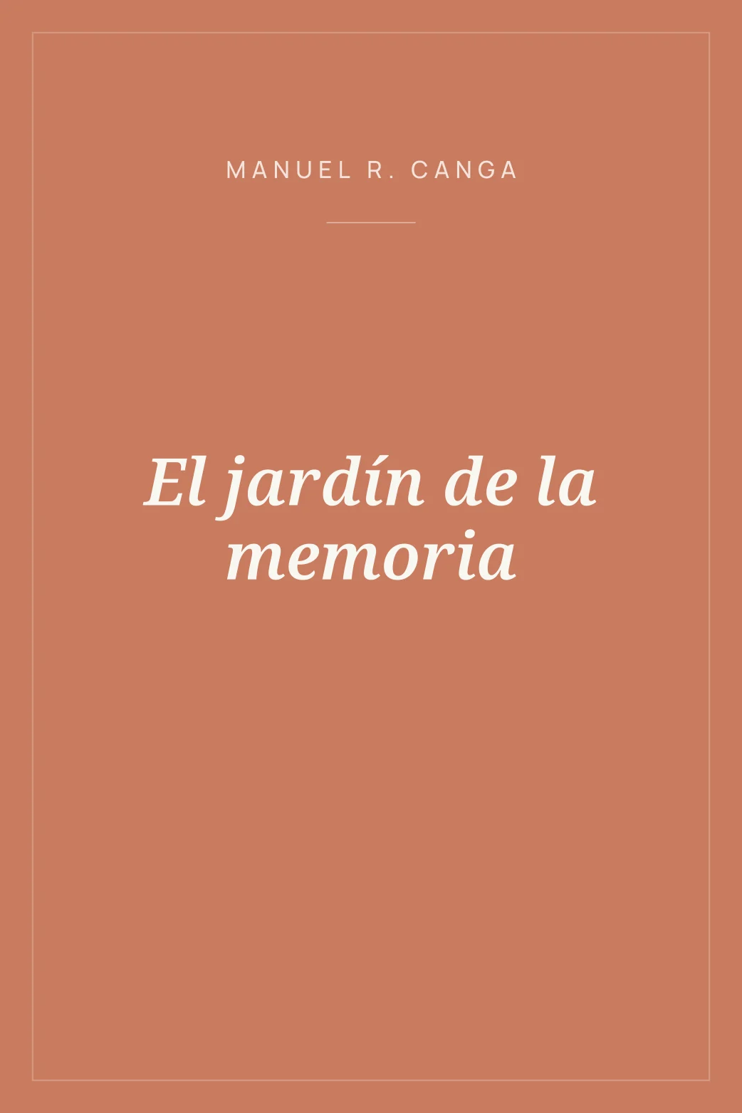 Portada de El jardín de la memoria