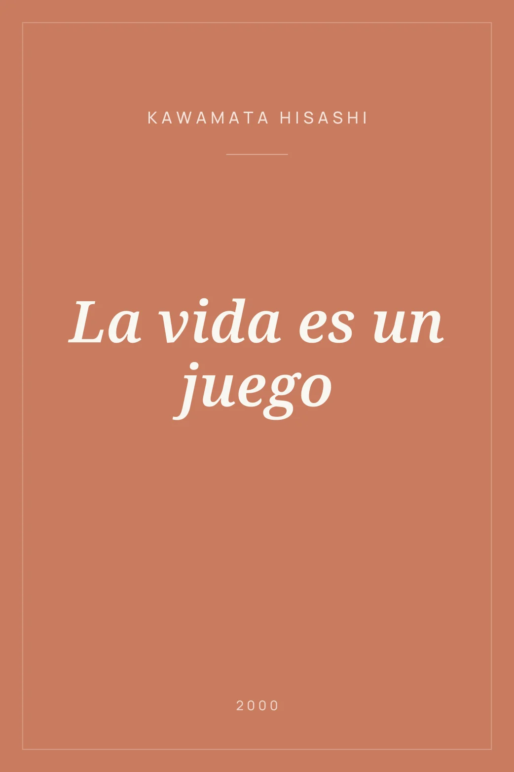 Portada de La vida es un juego