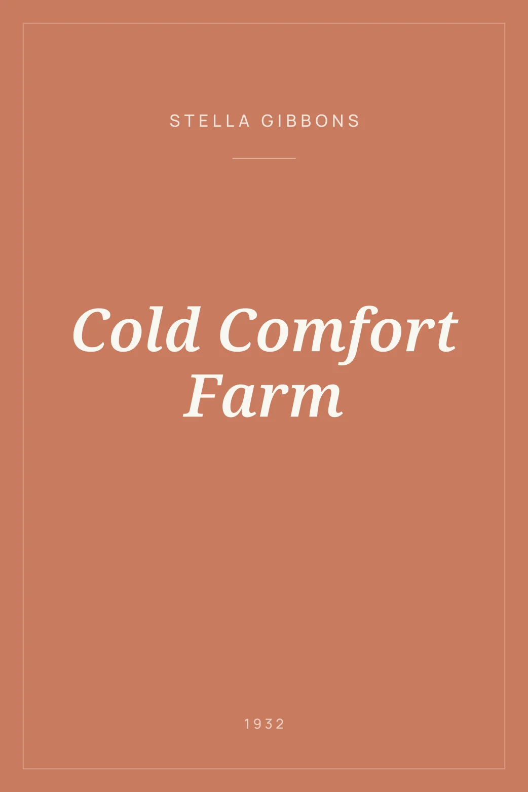 Portada de Cold Comfort Farm