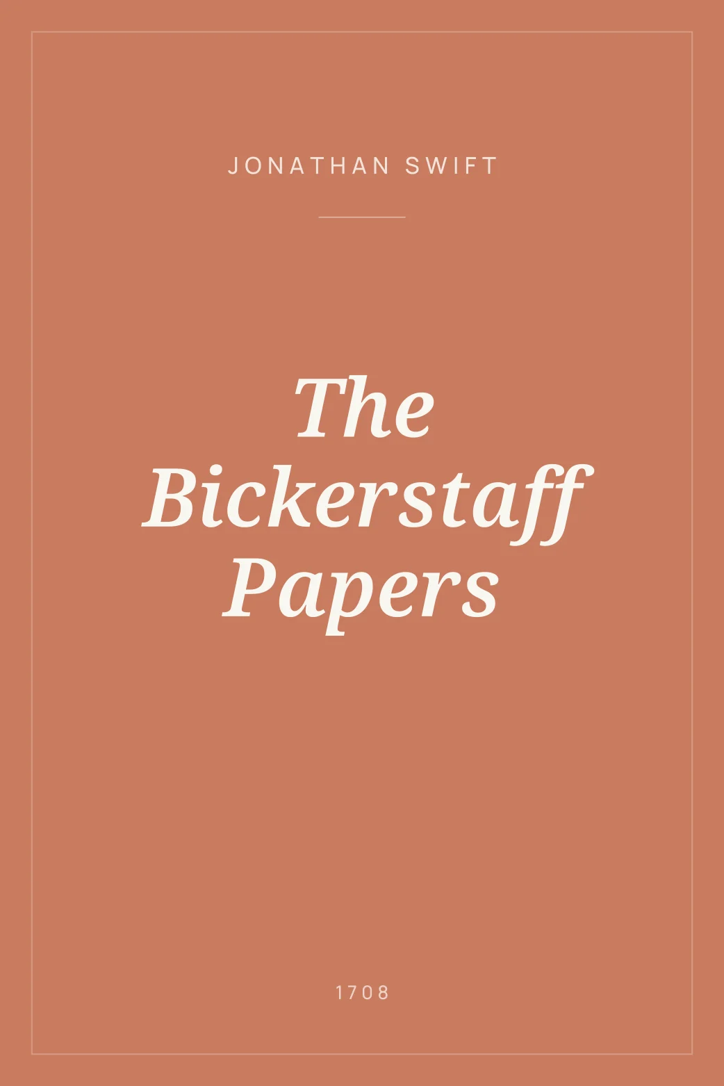 Portada de The Bickerstaff Papers