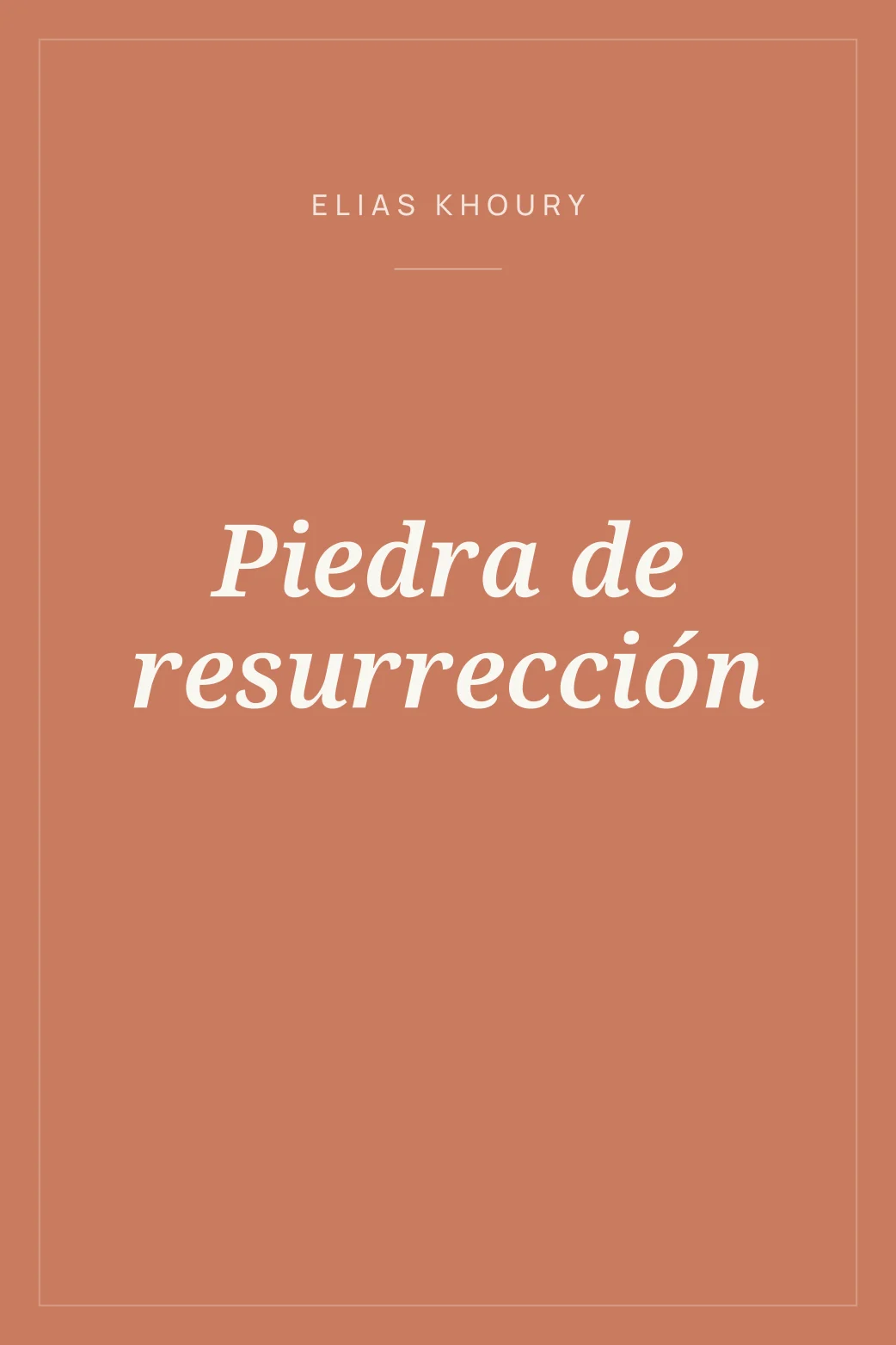 Portada de Piedra de resurrección