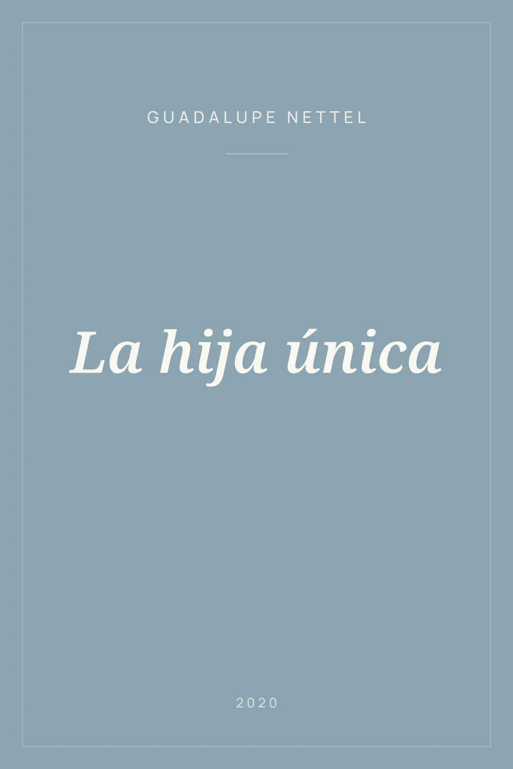 Portada de La hija única