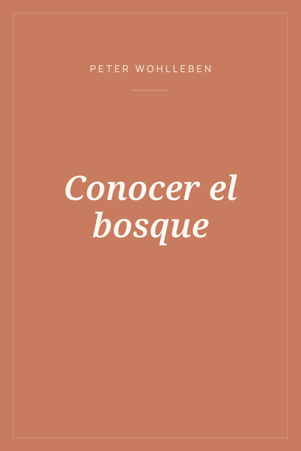 Portada de Conocer el bosque