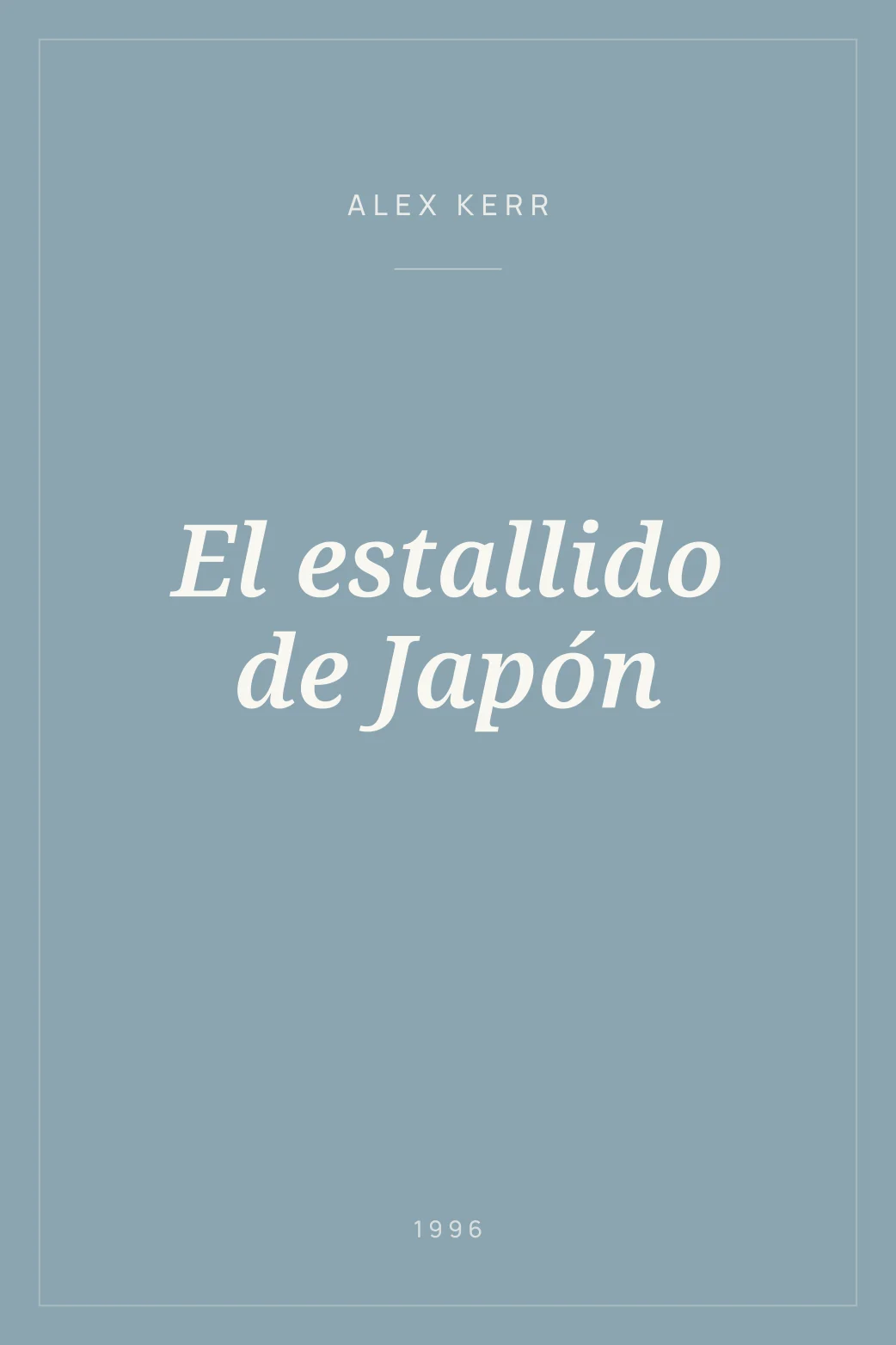 Portada de El estallido de Japón