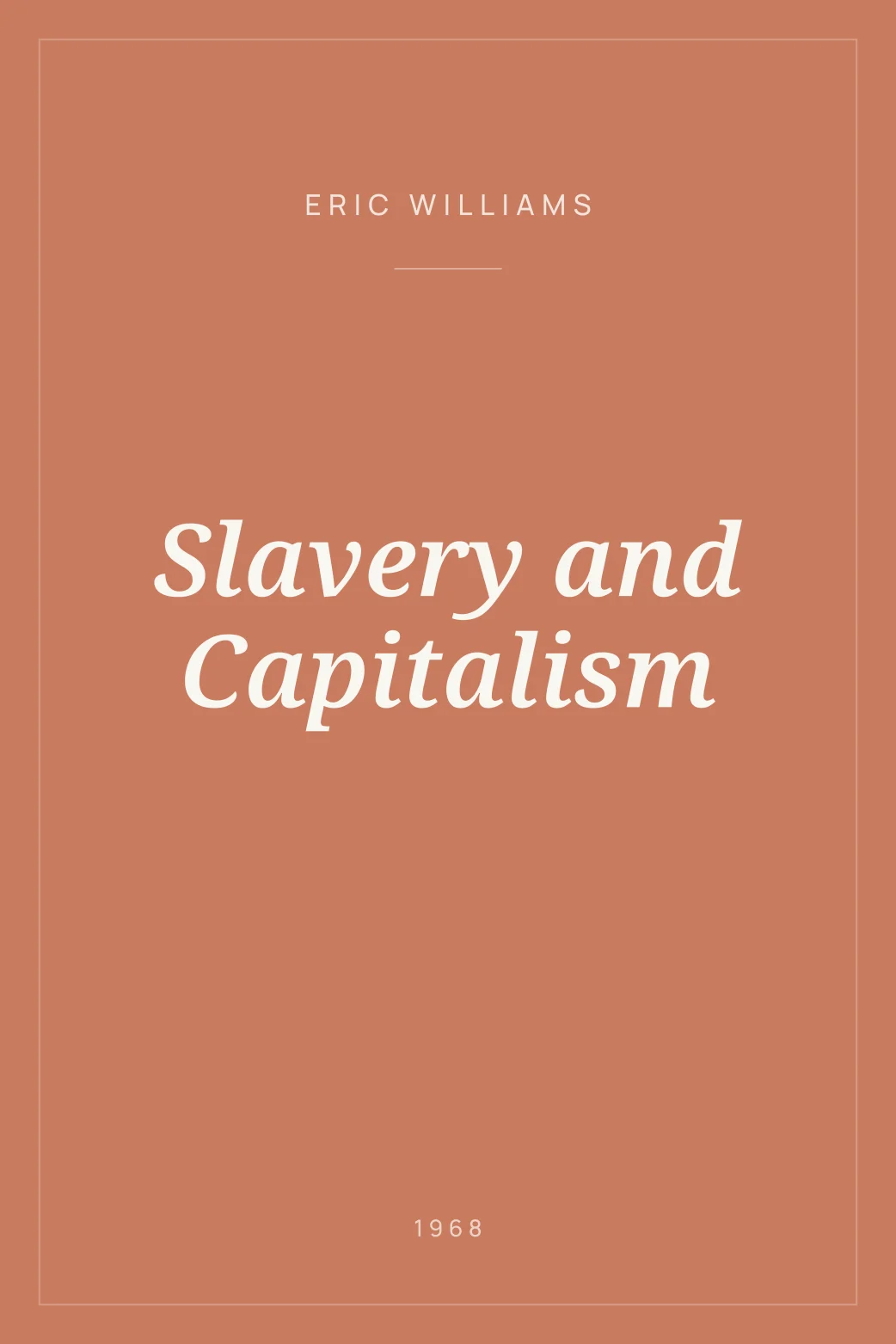 Portada de Slavery and Capitalism
