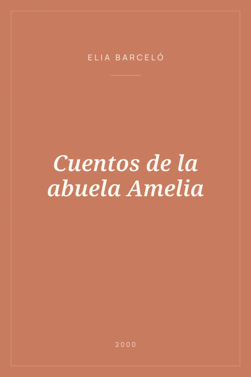 Portada de Cuentos de la abuela Amelia