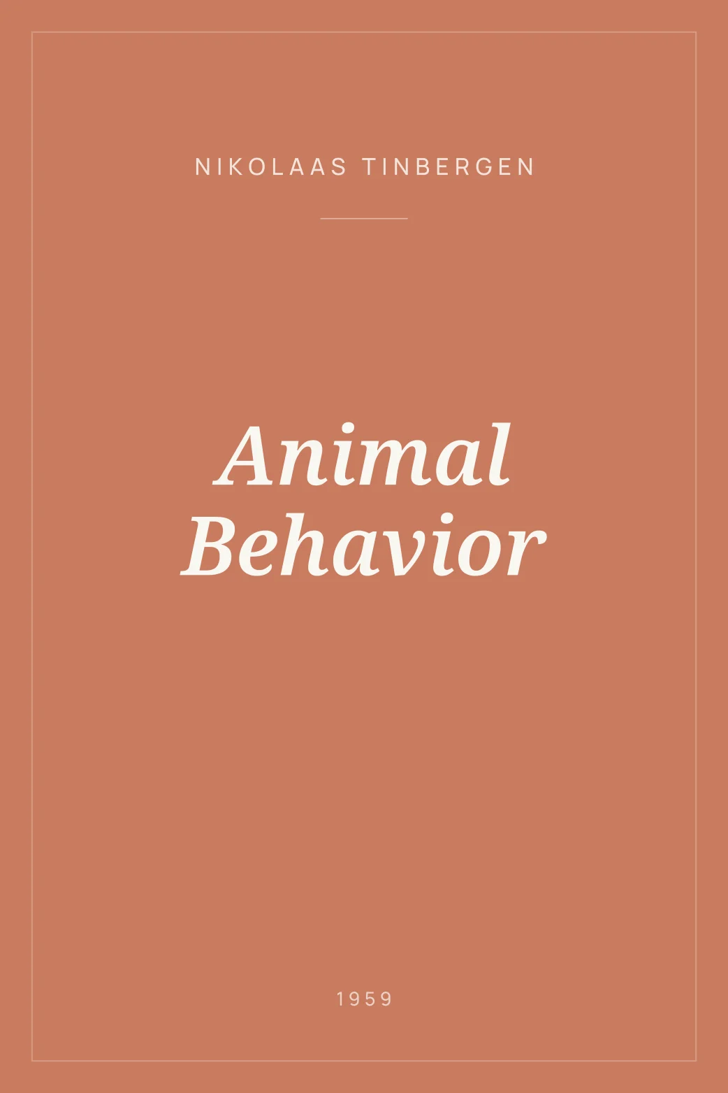 Portada de Animal Behavior