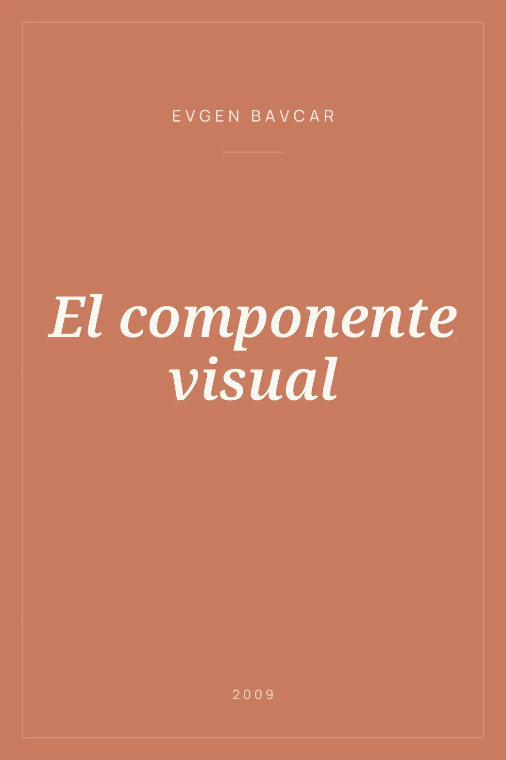 Portada de El componente visual