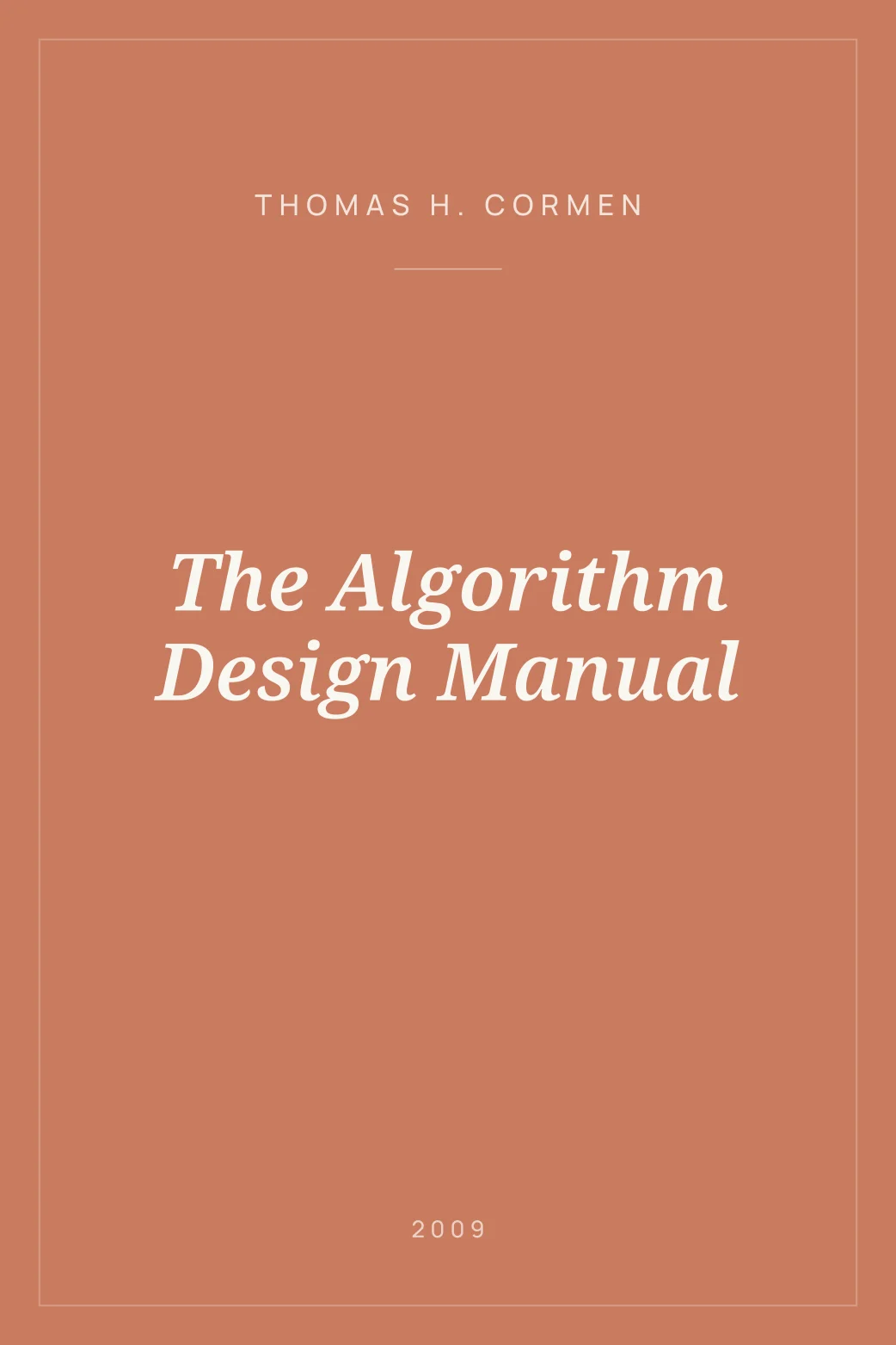 Portada de The Algorithm Design Manual