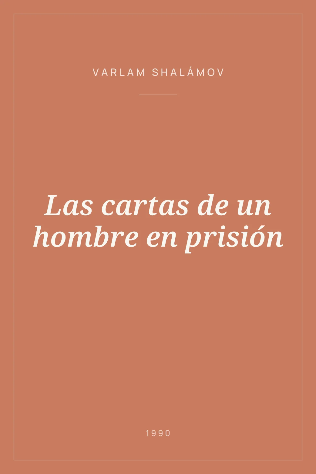 Portada de Las cartas de un hombre en prisión