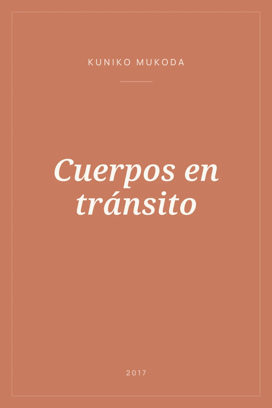 Portada de Cuerpos en tránsito