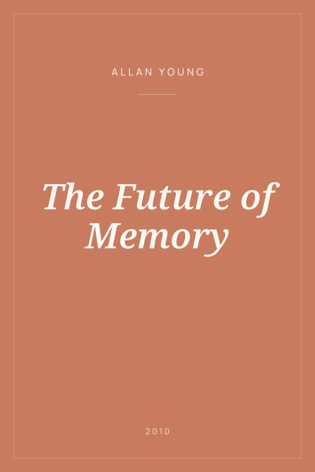 Portada de The Future of Memory